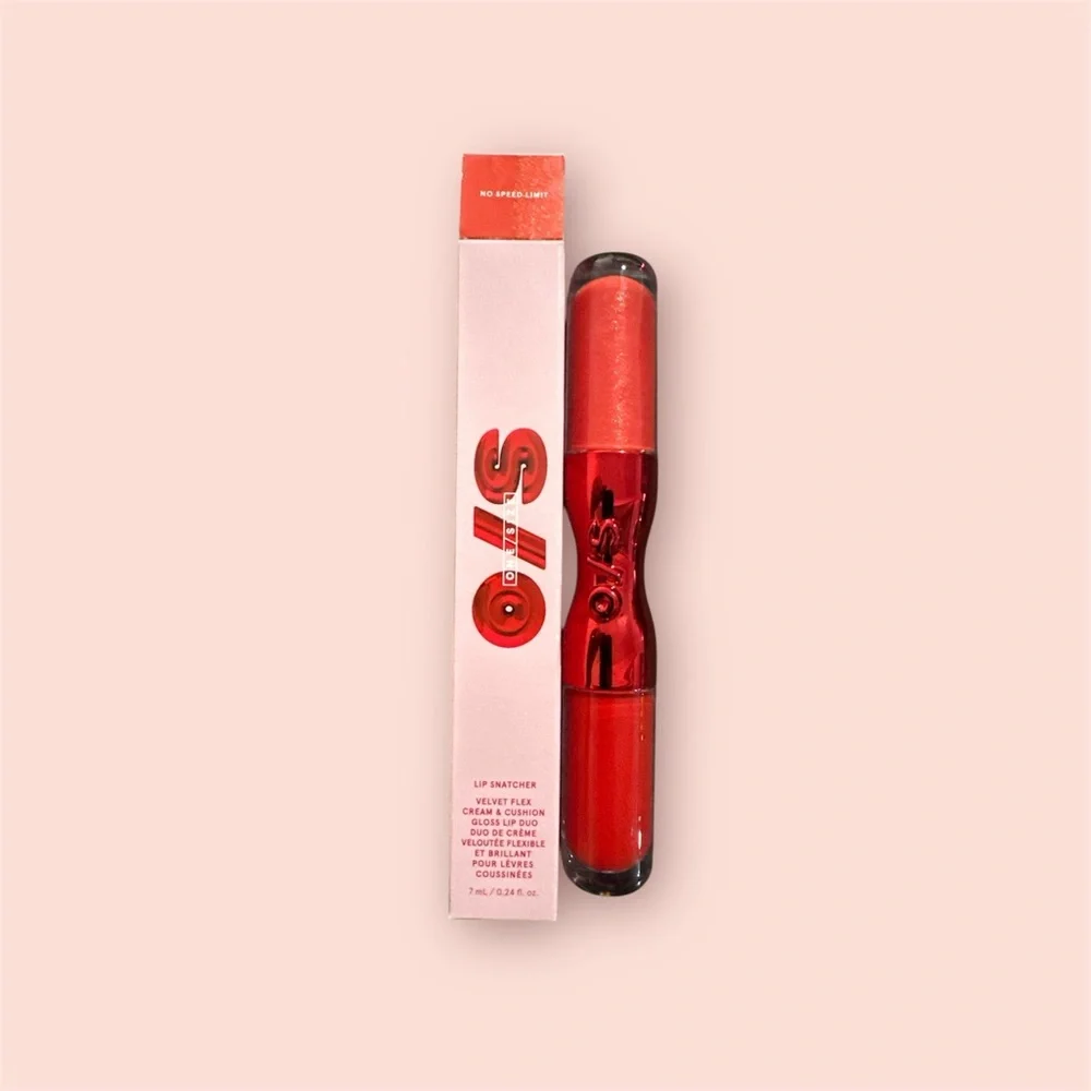 O/S LIP SNATCHER HYDRATING LIQUID LIPSTICK AND LIP GLOSS DUO NO SPEED LIMIT NIB